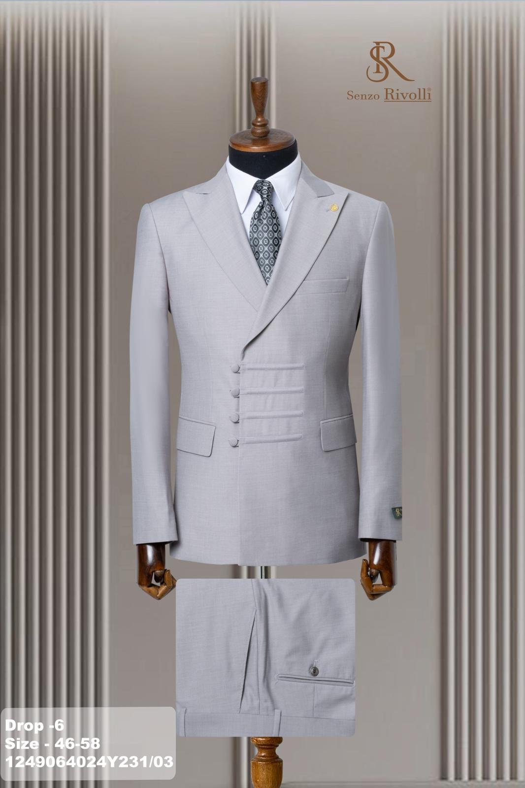 Senzo Rivoli Double Breasted Suit.