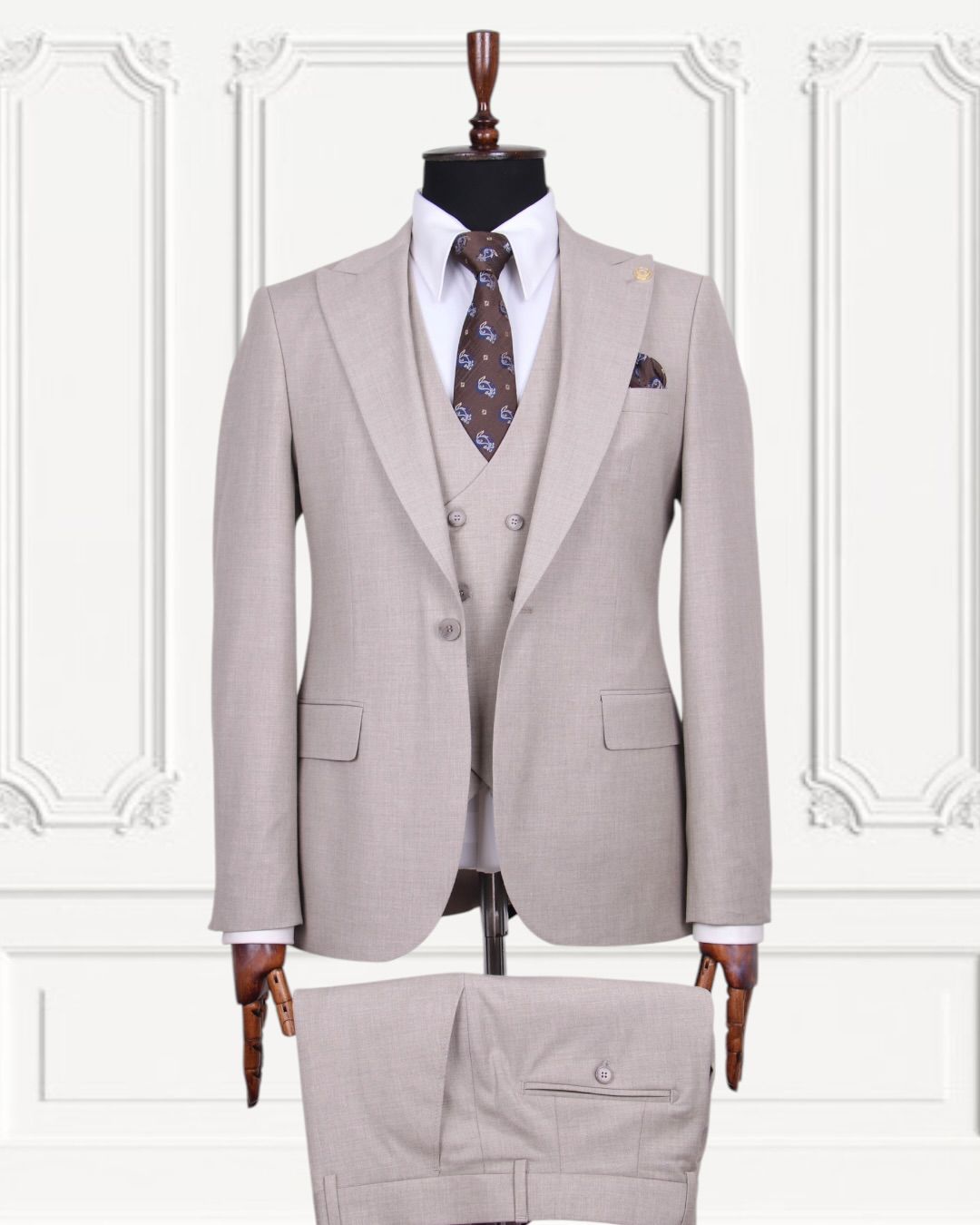 Sophisticated Three-Piece Suit .