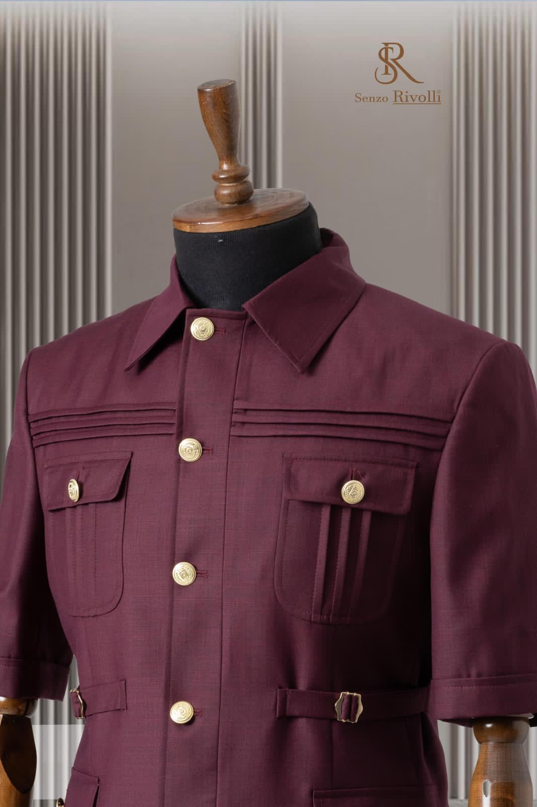 Double Vent 2 Piece Premium Safari Suit.