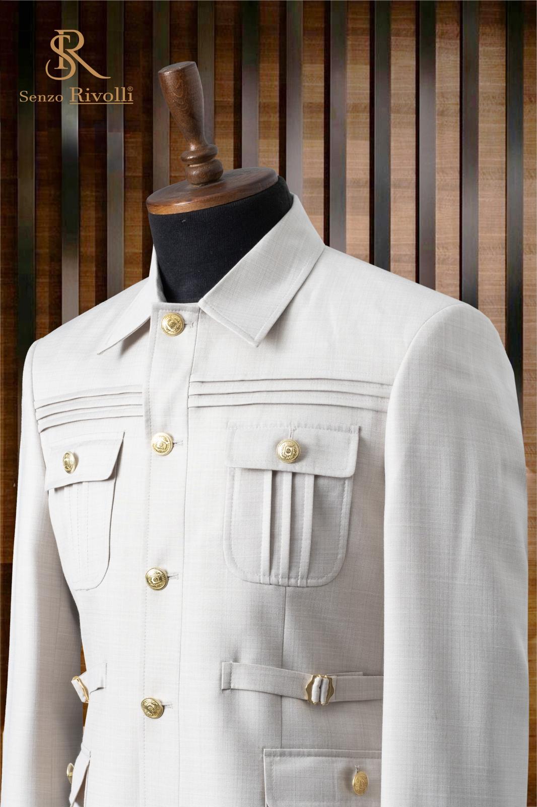 Double Vent 2 Piece Premium Safari Suit.