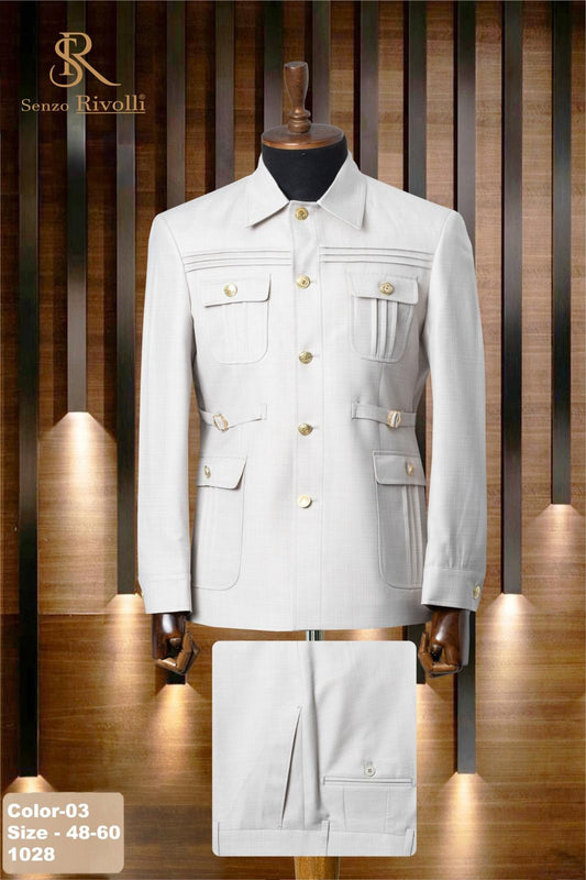 Double Vent 2 Piece Premium Safari Suit.