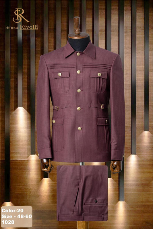 Double Vent 2 Piece Premium Safari Suit.