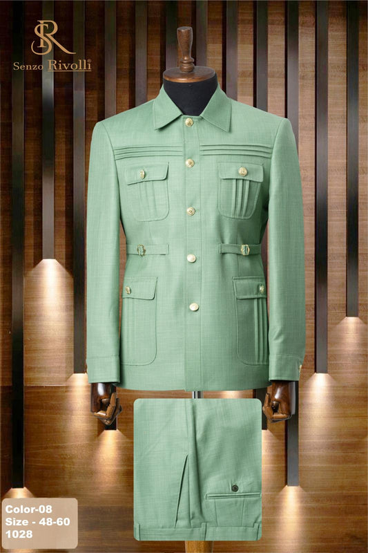 Double Vent 2 Piece Premium Safari Suit.