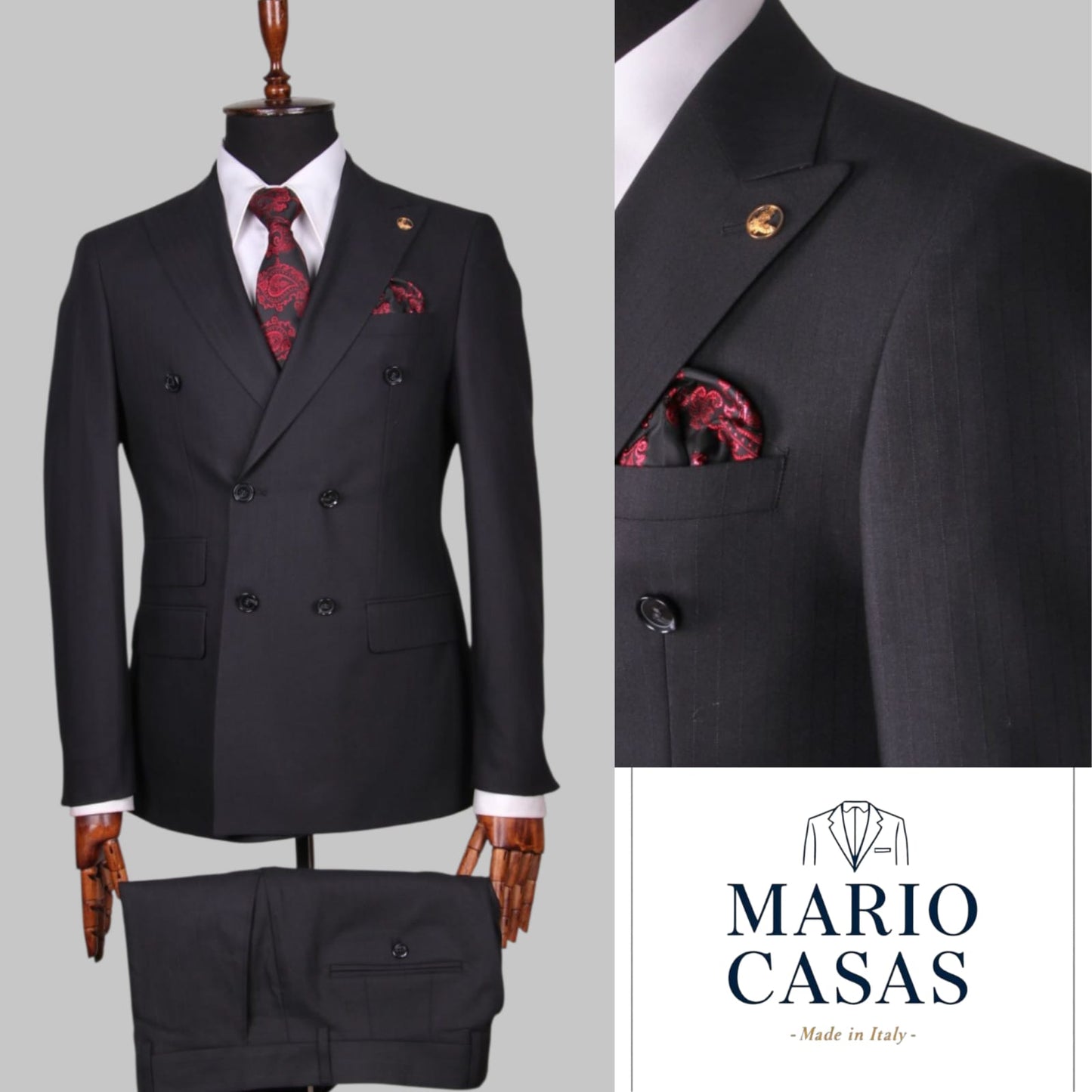 Mario Casas  Premium Double Breasted Suit.