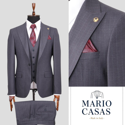 Pin Stripe Three-Piece Suit.