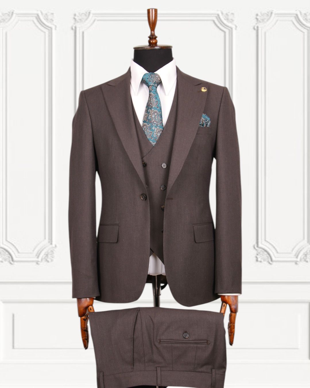 Sophisticated Three-Piece Suit .