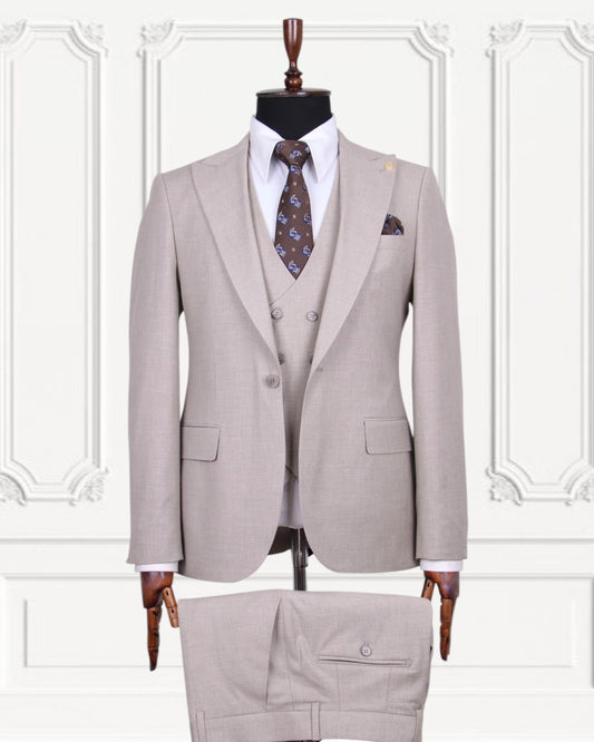 Sophisticated Three-Piece Suit .