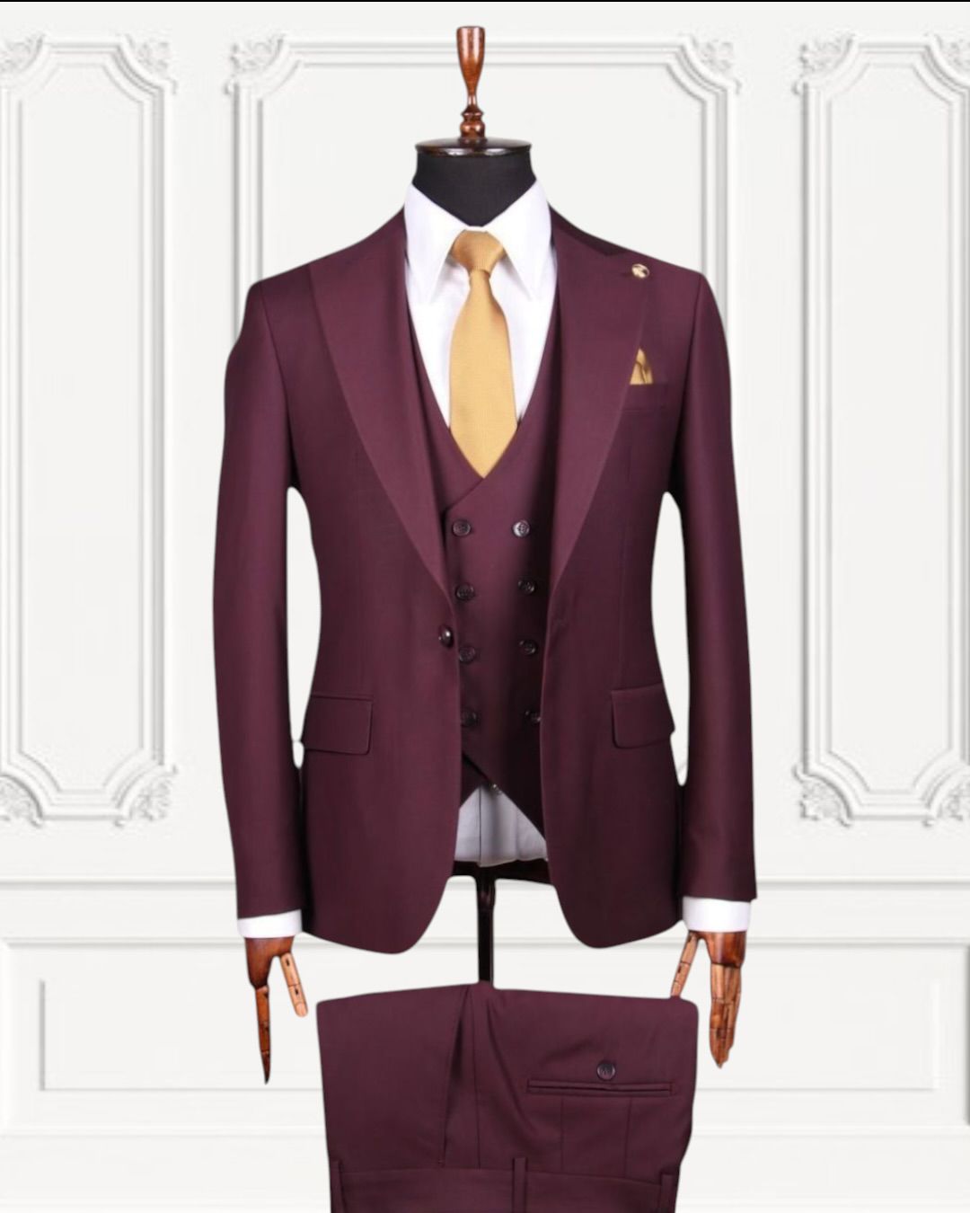 Sophisticated Three-Piece Suit .