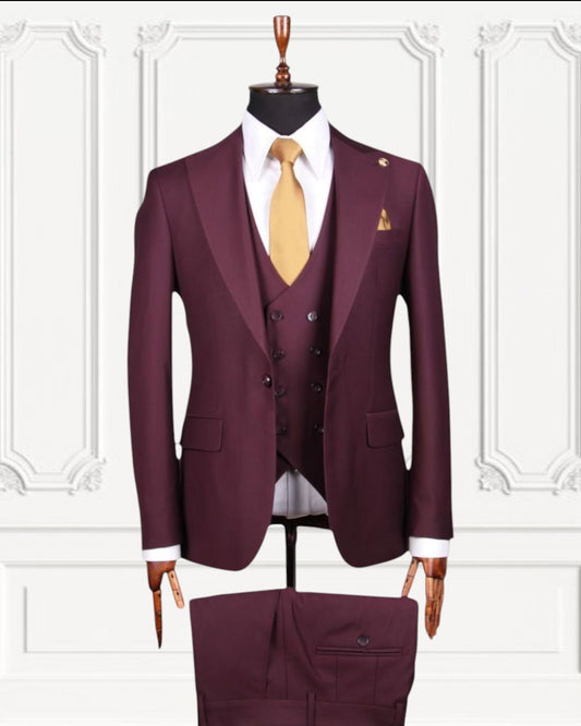 Sophisticated Three-Piece Suit .
