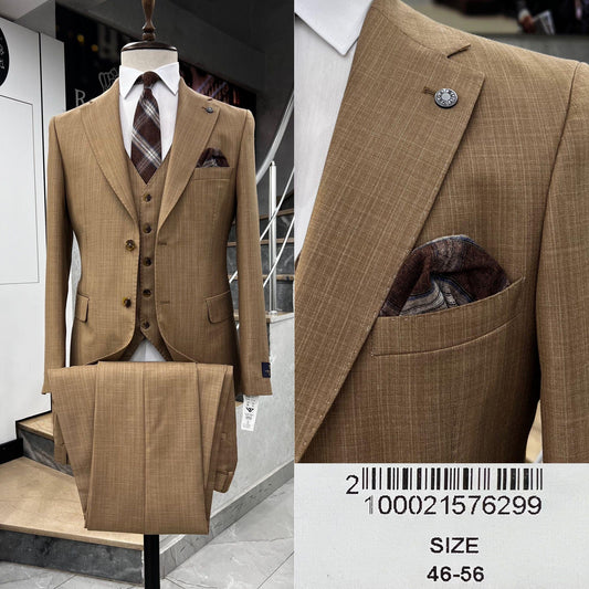 Two Button Three-Piece Suit.