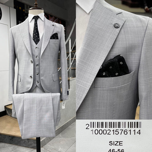 Two Button Three-Piece Suit.