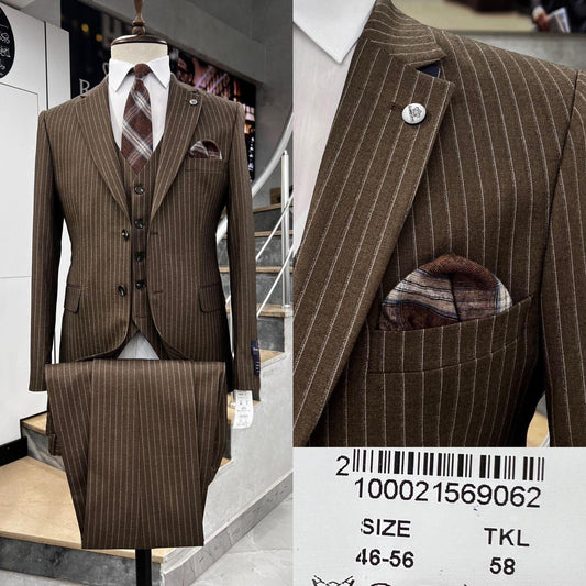 Two Button Three-Piece Suit.