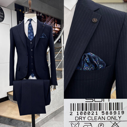 Two Button Three-Piece Suit.