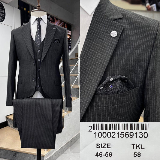 Two Button Three-Piece Suit.