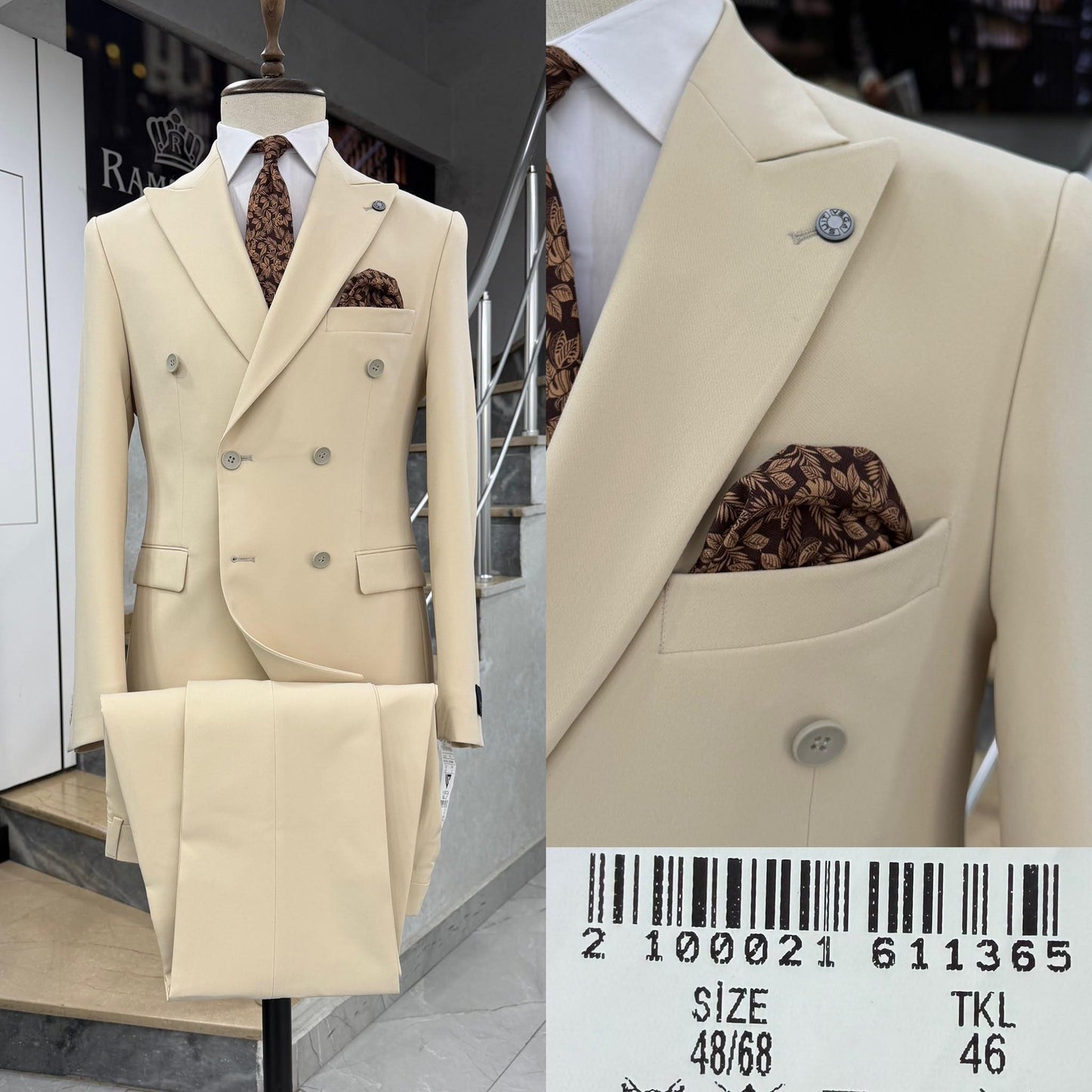 Double  Breasted Two-Piece Suit.