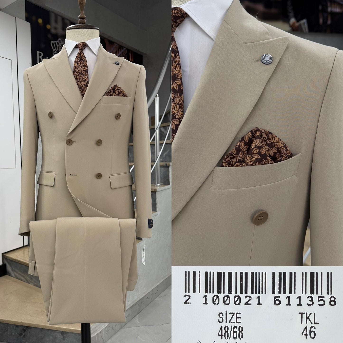 Double  Breasted Two-Piece Suit.