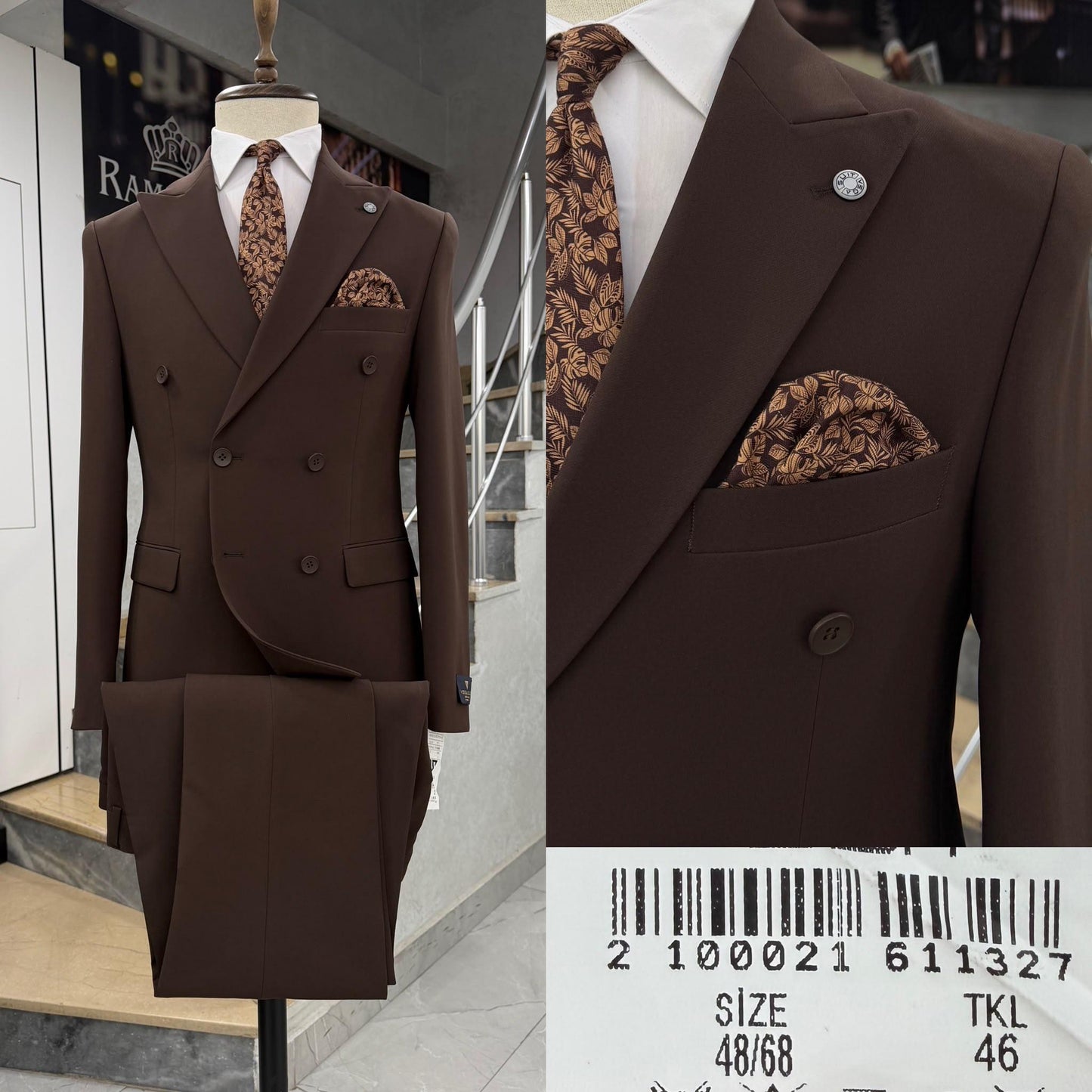 Double  Breasted Two-Piece Suit.