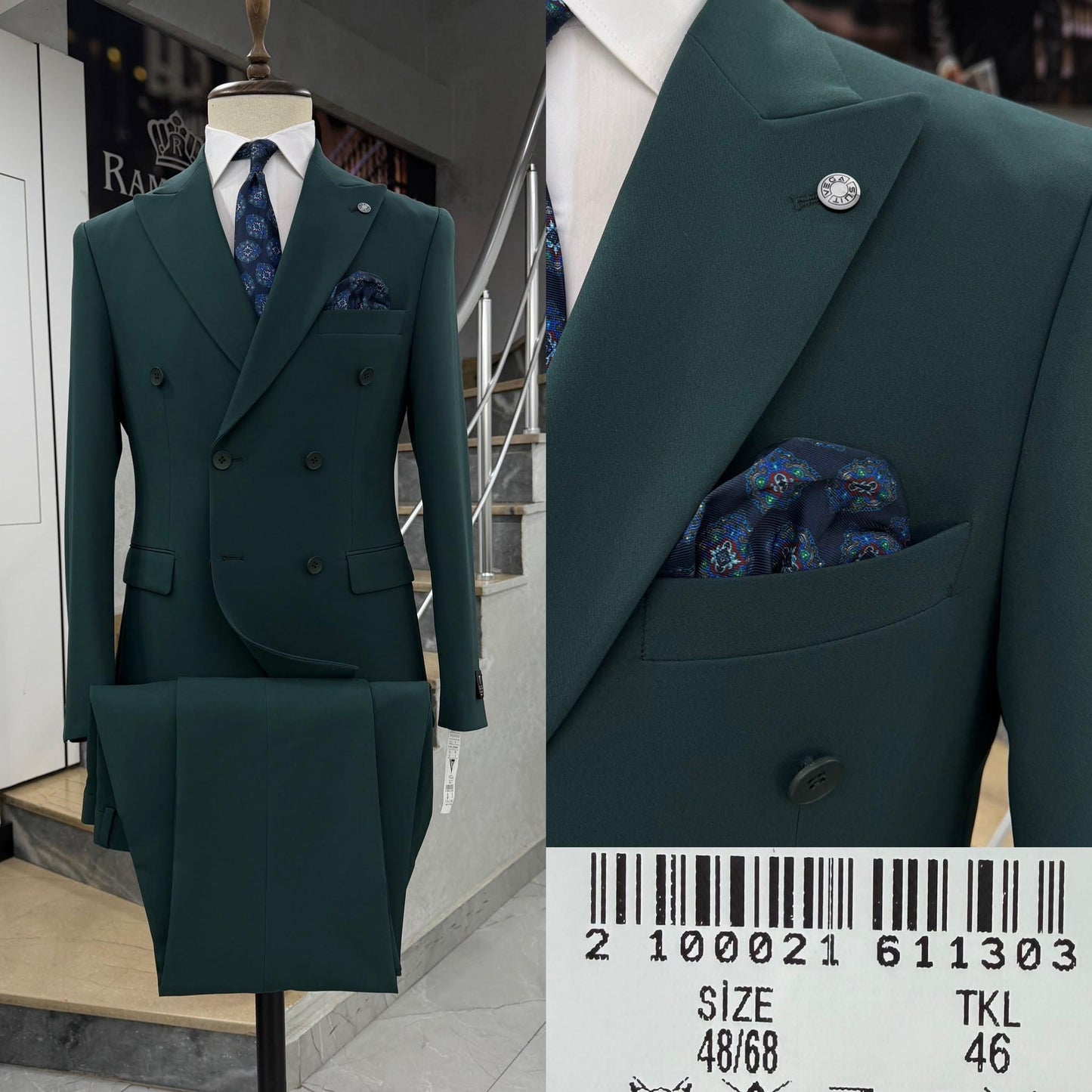Double  Breasted Two-Piece Suit.