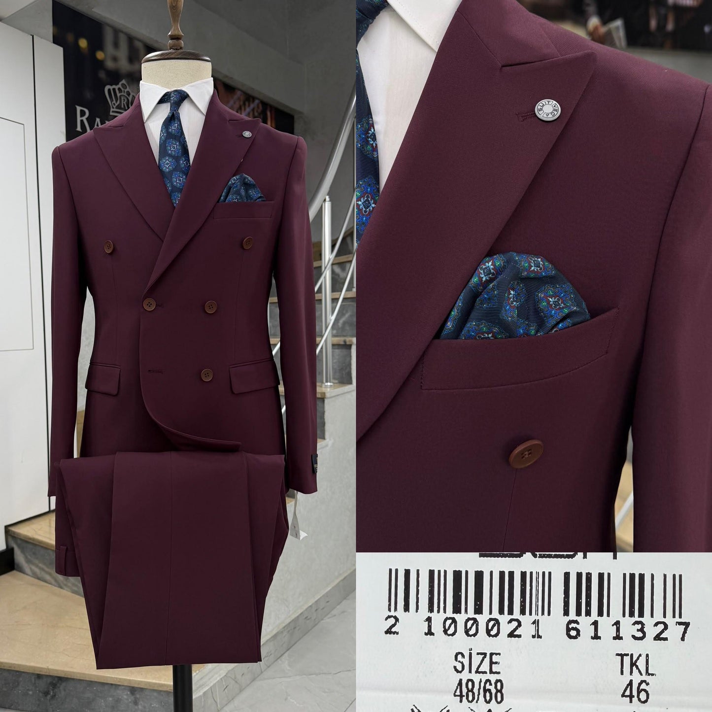 Double  Breasted Two-Piece Suit.