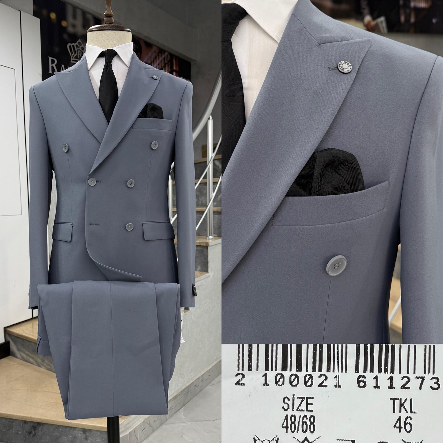 Double  Breasted Two-Piece Suit.