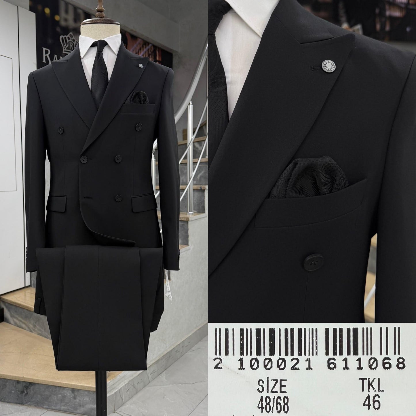 Double  Breasted Two-Piece Suit.