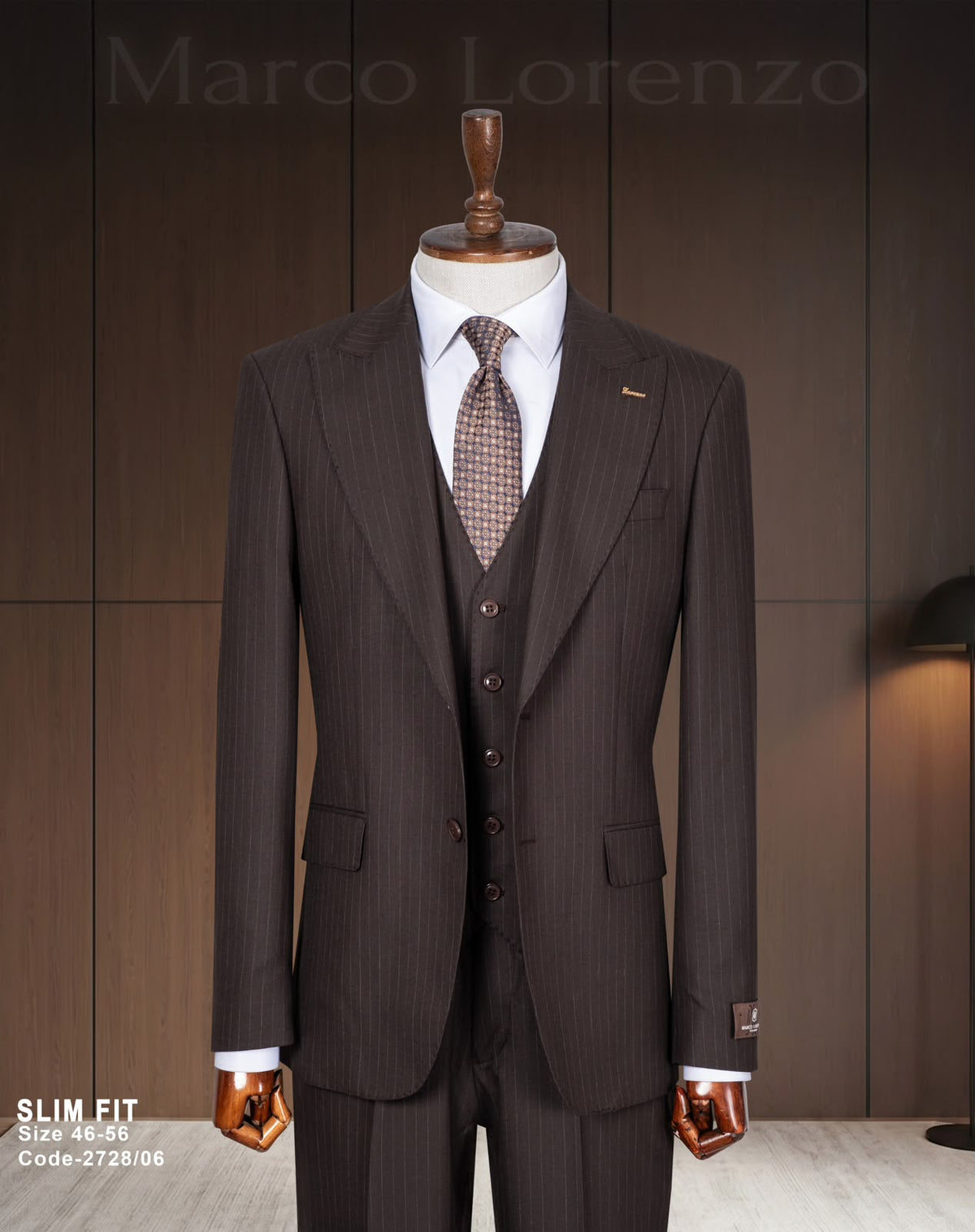 Two Button Three-Piece Suit.