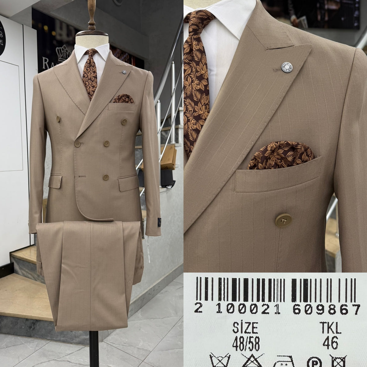 Double  Breasted Two-Piece Suit.