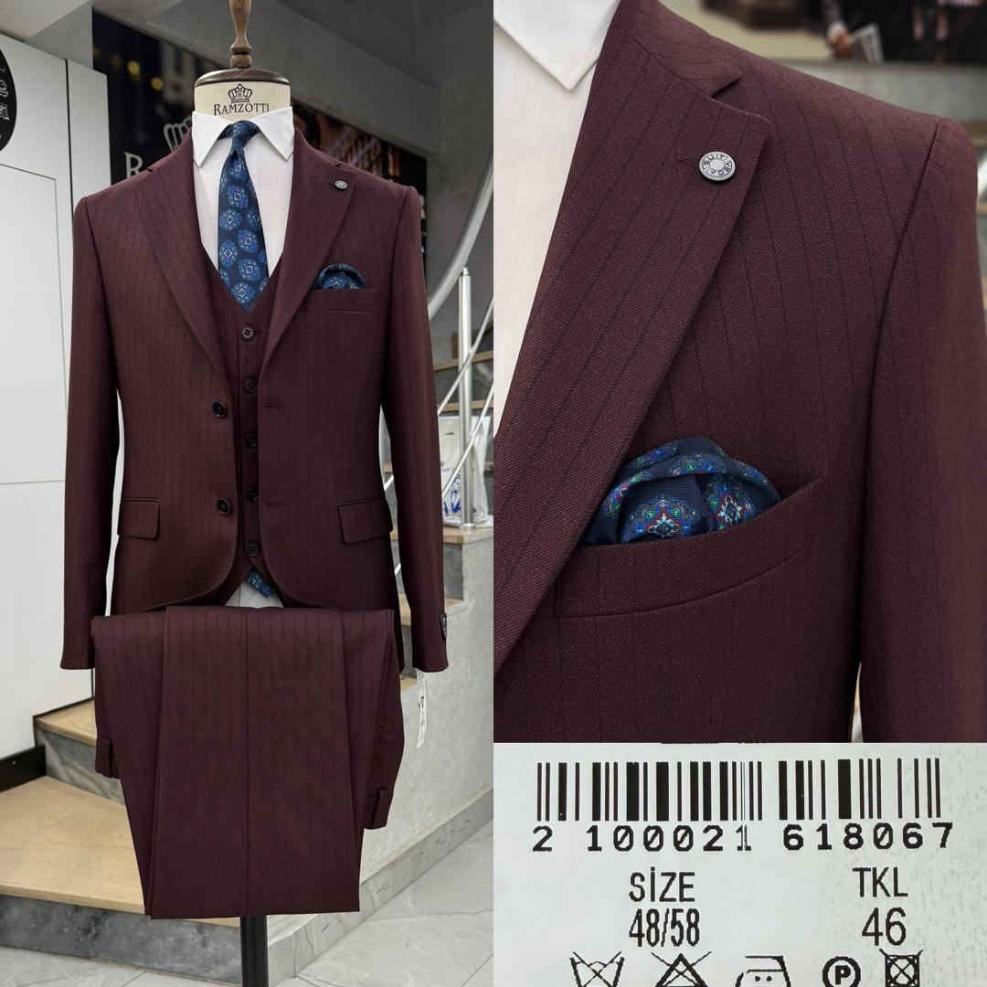 Sophisticated Three-Piece Suit .