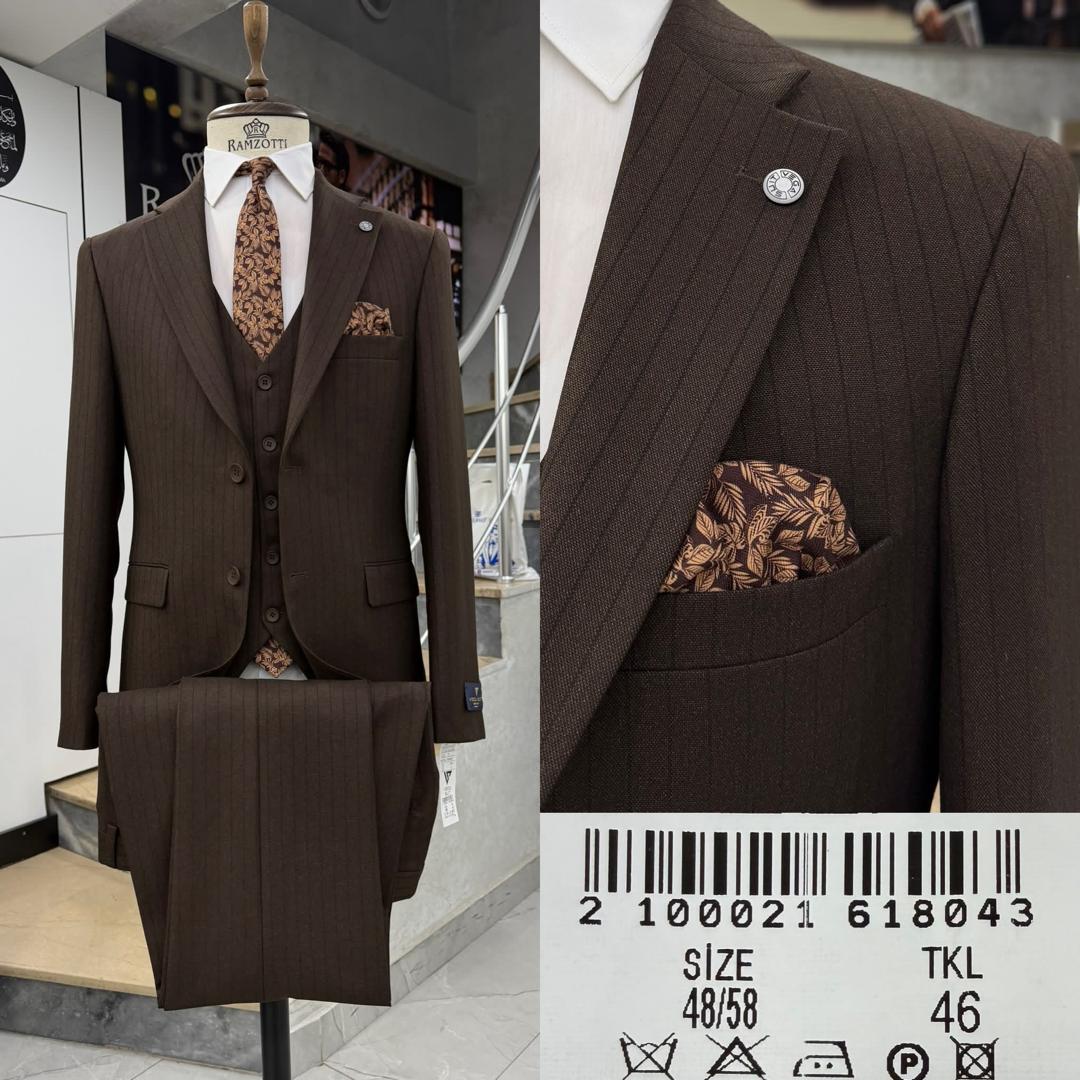 Sophisticated Three-Piece Suit .