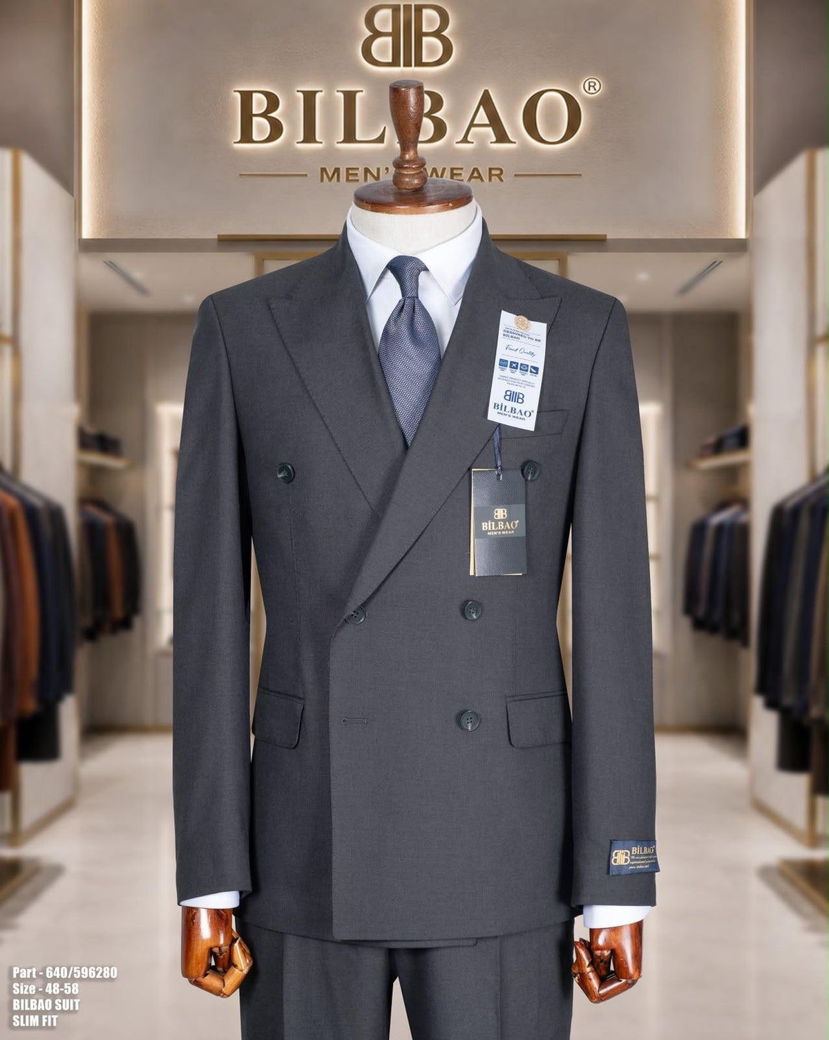 Double  Breasted Two-Piece Suit.