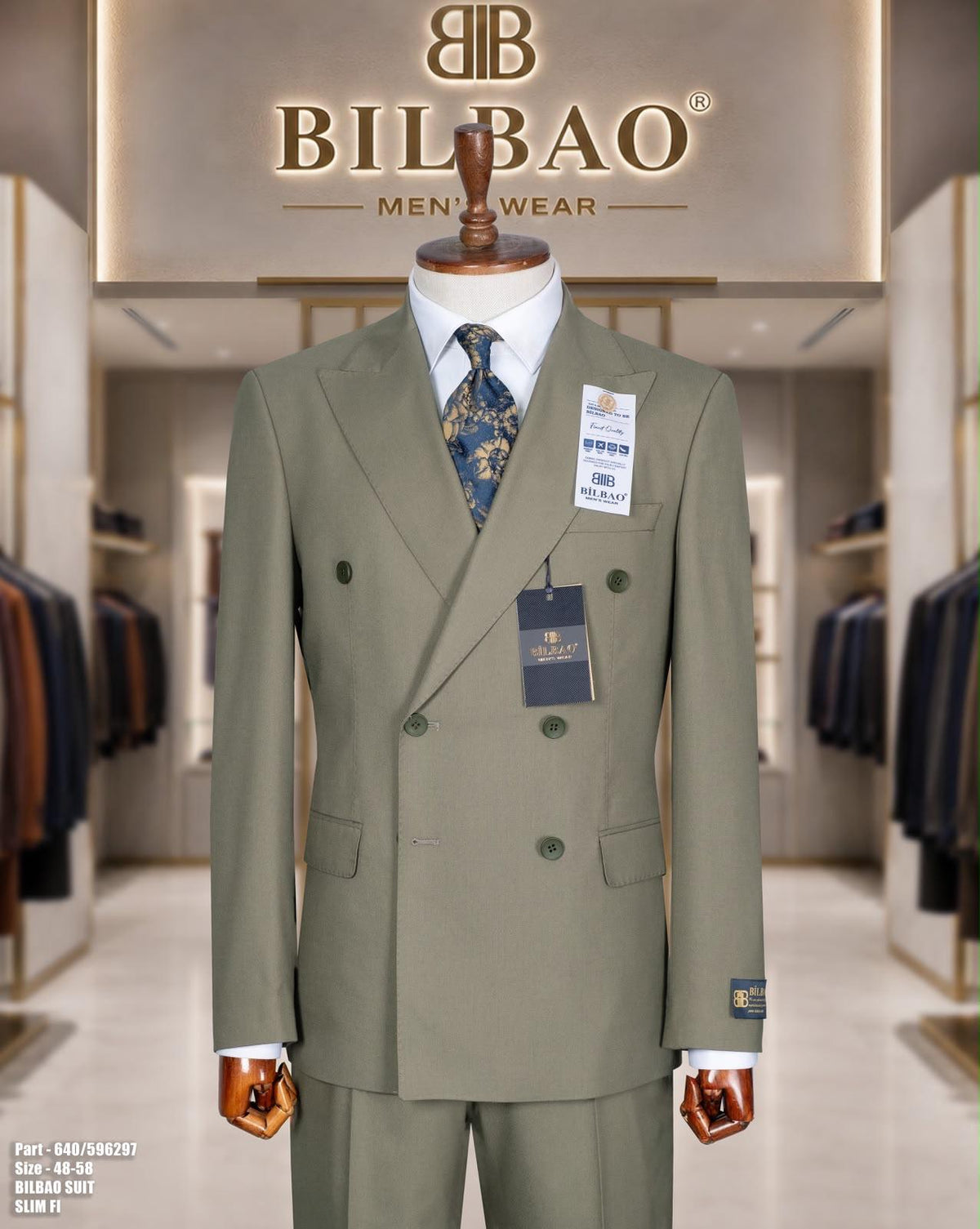 Double  Breasted Two-Piece Suit.