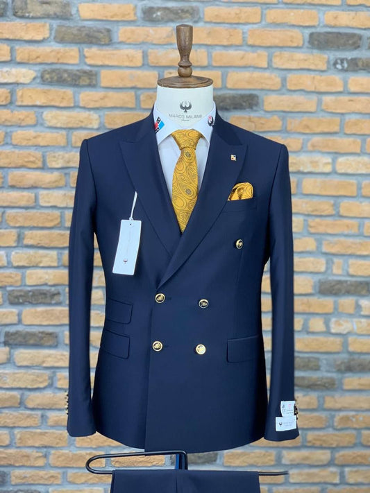 Marco Milano Italian double breasted Suit.